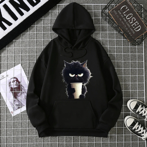 2025 hiver nouveau sweat à capuche femme style High Street Double poches sweats vêtements d'extérieur grande taille femmes vêtements - Product Image 3