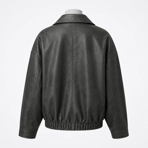 Chaqueta de Cuero Acolchada para Mujer, Diseño Personalizado, Transpirable, Cálida para Invierno, Impermeable, Ecológica, Servicio OEM - Product Image 3