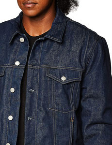 Veste en jean pour hommes, tenue décontractée OEM, vente en gros de veste en jean en coton de haute qualité pour hommes, veste en jean pour hommes personnalisée à vendre - Product Image 3