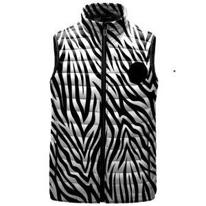 Meilleures ventes Veste d'hiver pour homme Gilet bouffant noir sans manches avec accessoire de mode respirant avec logo personnalisé - Product Image 6