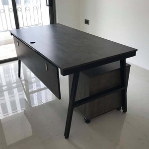 Escritorio de Oficina Moderno y Minimalista AConcept de 160x80 cm con Patas Metálicas Ensambladas para Dormitorio HBAC008 - Product Image 6