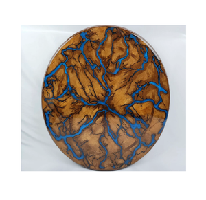 Excellent design Bois et résine époxy lazy susan river forme ronde avec bois de qualité supérieure et résine Lazy susan - Product Image 6