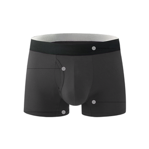 Wholesale OEM <b>Men's</b> Cotton <b>Boxers</b> Mid-Waist Brief 95% <b>Bamboo</b> 5% Spandex Custom Waistband Underwear Breathable Knitted Made - Product Image 6