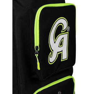 Bolsa de Cricket CA Plus 18K con Correa y Ruedas, Negra/Verde, Solución de Almacenamiento de Equipamiento - Product Image 6