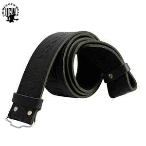 UNIQUE GYM WEAR Cinturones de Cuero Vacuno Marrón Hechos a Medida para Hombre, Hebilla de Acero, Estilo Casual Vintage, Reversibles y Ecológicos - Product Image 2