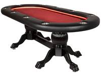 Table de poker pliable personnalisable de luxe moderne Table de poker ovale et carrée portable Design de roulette Table de jeu de casino de la meilleure qualité