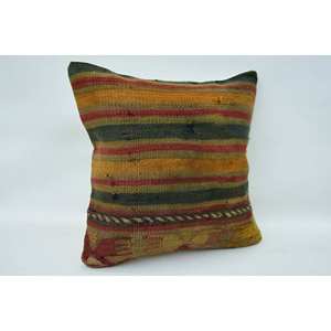 Oreiller Kilim tissé en laine de bohème multicolore vintage de luxe 14x14 pouces coussin imprimé floral à multiples facettes écologique pour la literie - Product Image 2