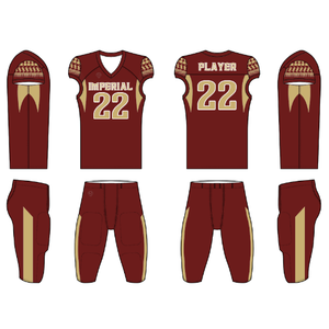 Maillot d'entraînement de football américain en gros broderie et appliques de sublimation respirantes et durables - Product Image 6