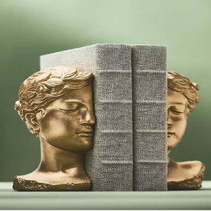 Creative Gold Monkey Hand <b>Bookends</b>, Unique Resin Desk Decor. Available at wholesale prices. - Product Image 4