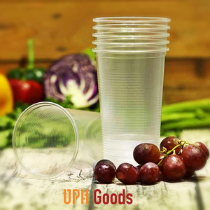 Tazas de plástico desechables de PP acanalado de 95mm, tazas de café transparentes para bebidas de 500ML-700ML, tazas ecológicas RPET/PET - Product Image 6