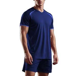 Ropa deportiva Ropa de fútbol Envío rápido Venta al por mayor Nuevo diseño Jersey Patrón Fútbol Uniforme Bordado Camisetas de fútbol - Product Image 3