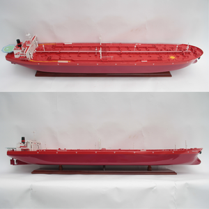 Modèle de bateau artisanal en bois d'acacia GIA NHIEN, représentant un tanker pétrolier KNOCK NEVIS, pour décoration intérieure et cadeau d'affaires - Product Image 2