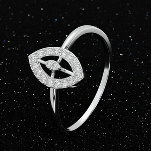 Anillo de Plata de Ley 925 con Diamantes de Corte Marquesa Brillantes para Mujer, Joyería de Moda para Aniversario, Idea de Regalo Perfecta - Product Image 3