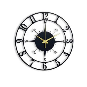 Wholesale Luxury Hanging New <b>Wall</b> Clock Decorative Homeware Iron Metal <b>Wall</b> Art Wholesale Manufacturer and Exporter From India - Product Image 4