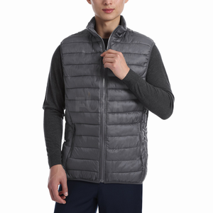 Chaleco de plumón con aislamiento personalizado para hombre 2024, chaleco acolchado y ligero de invierno diseñado para una comodidad informal - Product Image 1