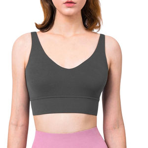 Sujetador deportivo elástico de cuatro vías sólido de alta calidad para adultos Sujetadores deportivos de talla grande Fitness - Product Image 6