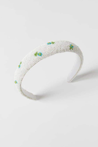 Diadema de Mardi Gras con Cuentas de Semillas Bordadas a Mano, Accesorio para el Cabello con Nudos de Moda - Product Image 5