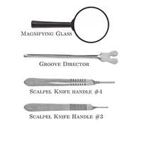 Kit de disección veterinaria para estudiantes quirúrgicos MEDZORA, juego de instrumentos quirúrgicos de acero inoxidable, herramientas de cirugía médica, 1 año