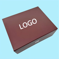 Boîte cadeau rigide pliable haut de gamme avec fermeture magnétique personnalisée, logo personnalisé, finition mate pour l'emballage de parfums