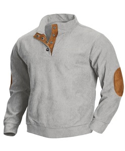 Sudadera con capucha de primavera y otoño para hombre, manga larga, informal, Color sólido, diseño de parche, Simple, alta calidad - Product Image 6