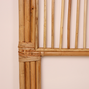 Solid Rattan Cane Bed <b>Headboard</b> Minimalist Handmade Natural Woven <b>Headboard</b> Panel for Modern Bedroom High End Quality - Product Image 3