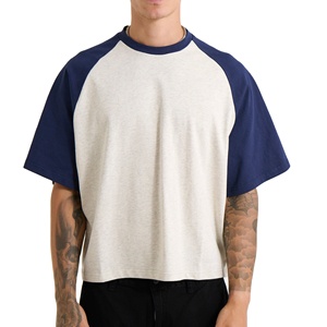 เสื้อยืดผู้ชายทรงบ็อกซี่ แขนสั้น พิมพ์ลายโลโก้ตามสั่ง คุณภาพสูง 250GSM เสื้อโอเวอร์ไซส์ สไตล์ฮิปฮอป แฟชั่นสตรีท พิมพ์ลาย DTG ตามสั่ง - Product Image 1