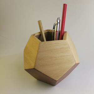 Vintage Handmade <b>Wooden</b> <b>Pen</b> Holder Desktop Storage Organizer Tabletop <b>Wooden</b> Container by Royal Home Collection Supplies - Product Image 5