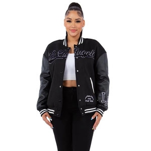 Venta al por mayor en blanco bombardero chaqueta universitaria hombres Letterman Varsity chaqueta hombres Varsity chaqueta Letterman béisbol americano - Product Image 1