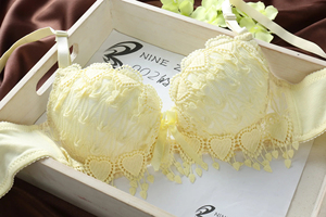 Conjunto de lencería de encaje premium para mujer de talla grande, sujetador push-up sexy con tirantes ajustables, conjunto de bikini de dos piezas a juego, copa completa con aros. - Product Image 3