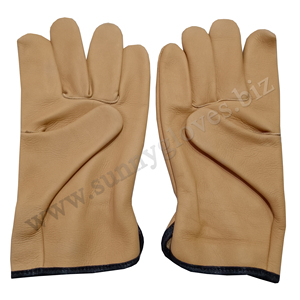 Cowhide Split Leather Work <b>Gloves</b> Welding <b>Gloves</b> <b>Driver</b> Heavy Support <b>Gloves</b> with Custom Printing and Designing on Wholesale - Product Image 5