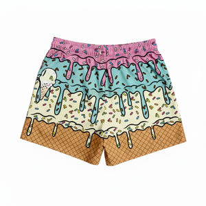 Shorts personnalisés en toile respirante à séchage rapide et écologique avec cordon de serrage pour hommes et enfants, idéal pour l'entraînement - Product Image 2