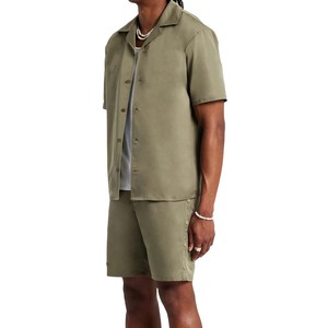 Venta al por mayor logotipo personalizado casual Primavera Verano hombres pantalones cortos y pantalones cortos conjunto último diseño de impresión pantalones cortos conjunto de alta calidad - Product Image 6