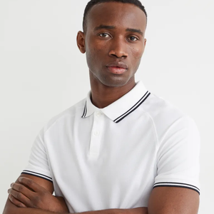 Polo à manches longues pour hommes de haute qualité automne Streetwear décontracté hauts à la mode tissu tricoté avec des couleurs contrastées - Product Image 2