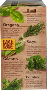Kit de démarrage de jardin d'herbes d'intérieur, 5 sachets, terrarium comprenant <span class=keywords><strong>basilic</strong></span>, origan, persil, terreau, pots à fleurs, jardinières - Product Image 4