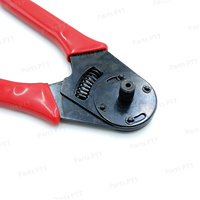 Herramienta de crimpado de terminales Deutsch multifunción duradera 18-16AWG, barril sólido, color rojo/negro, piezas de la marca PTT, modelo C001-100-9912