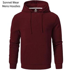 Sweat-shirts à capuche en tricot pour hommes, décontractés, à capuche - Product Image 1