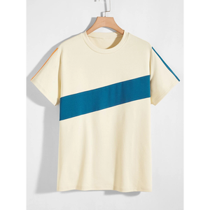 T-shirt à col rond pour homme, manches courtes, Style Streetwear, haute qualité, personnalisé - Product Image 5