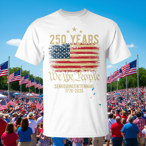 T-Shirt Promozionale Tri-Blend per il 250° Anniversario della Bandiera Americana - 250 Anni USA - Product Image 3
