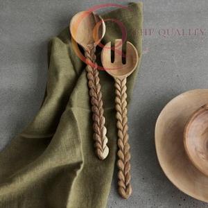 Sustainable Reusable Wooden <b>Cutlery</b> <b>Set</b> Lightweight Durable Dishwasher Safe Natural Finish for Home Restaurant <b>Picnic</b> Outdoor - Product Image 6