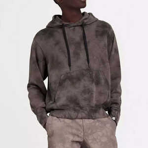 Sweats à capuche personnalisés poids lourd 100% coton lavé à l'acide à capuche pour hommes conception d'épaule tombante pour l'hiver prix raisonnable de haute qualité - Product Image 3