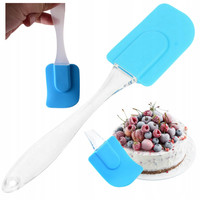 Spatule de cuisine en silicone antiadhésive écologique AP92, grattoir à gâteau moderne en forme de chiffres et de lettres, pour usage domestique et sucettes