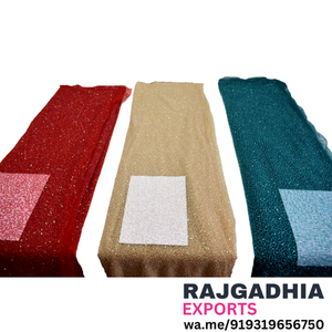 Tissu de mélange de broderie à la main de haute qualité pour les femmes, tissu de luxe pour la fête de mariage nouvelle séquence de style pour - Product Image 3