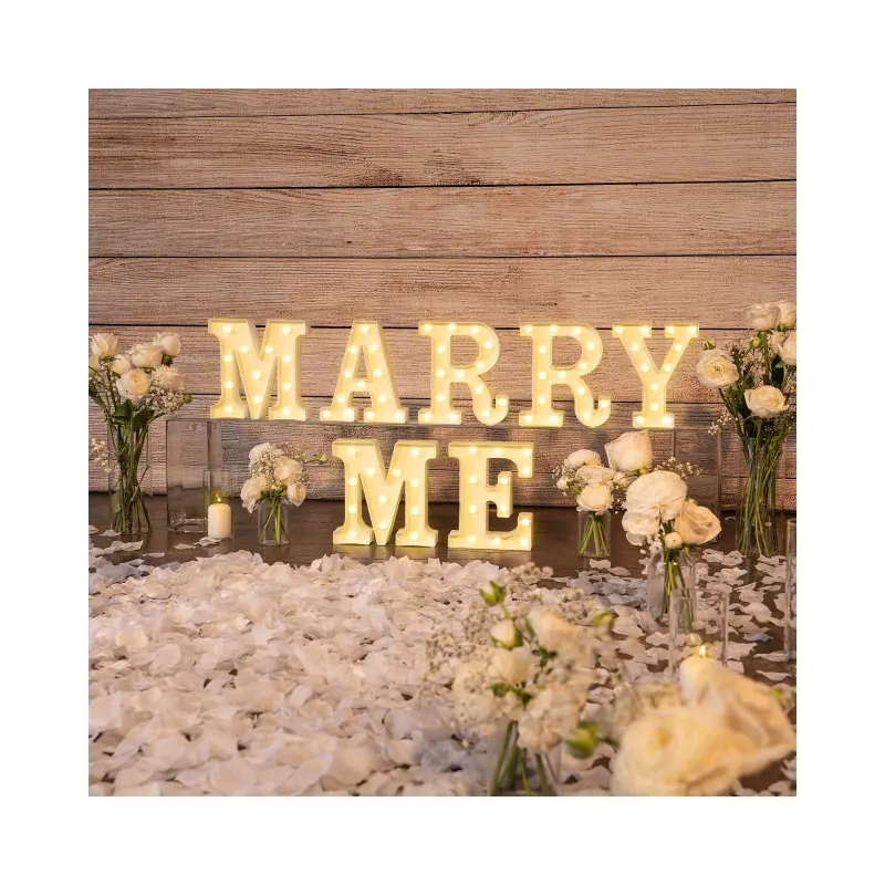 SP factory Custom 3ft 4ft Marquee Alphabet Love Letters Decor Marry Me Lights Marquee Numbers Giant Light Up Letters Led