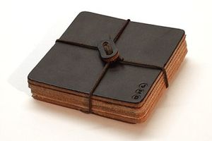 Posavasos de cuero real especialmente diseñado para el uso más exigente para la decoración de la Mesa en el restaurante del bar del banquete de boda - Product Image 6