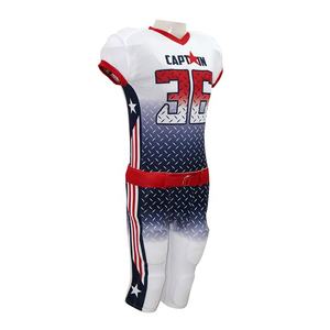 Maillots de football américain pour adultes de haute qualité, à manches courtes et à motifs imprimés, pour l'entraînement - Product Image 3