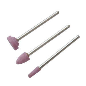 مجموعة أدوات بواستا 10 قطع من أحجار الطحن الوردية المثبتة بساق 2.35 مم لتلميع المجوهرات وأعمال المعادن - Product Image 3