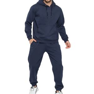 Pullover Tracksuit for Men High Quality Customized Two Piece Casual blank plain men pullover Tracksuit OEM Latest Design - Product Image 4