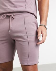 Ensemble de vêtements de sport pour hommes en deux pièces respirant pour l'été, t-shirt et short de sport en polyester/coton, kits de vêtements de sport personnalisés - Product Image 4