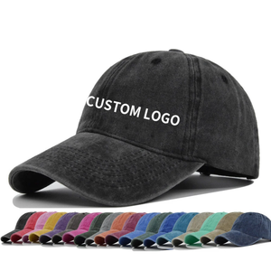 Casquette de baseball vintage de haute qualité, lavée et délavée, avec logo brodé personnalisé, 6 panneaux, style sport, casquette de camionneur, voyage - Product Image 4