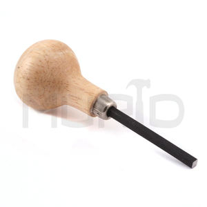 Empujador de puntas de Acero de Nuevo producto de alta calificación con mango de madera de bola redonda excelente para trabajos de soldadura de alta demanda - Product Image 2